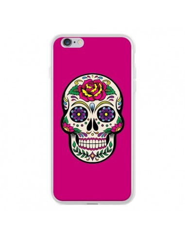 Coque iPhone 6 Plus et 6S Plus Tête de Mort Mexicaine Rose Fushia - Laetitia