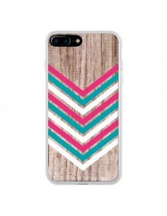 Coque iPhone 7 Plus et 8 Plus Tribal Aztèque Bois Wood...