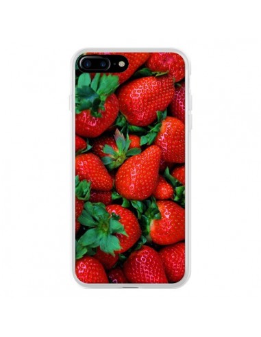 Coque iPhone 7 Plus et 8 Plus Fraise Strawberry Fruit - Laetitia