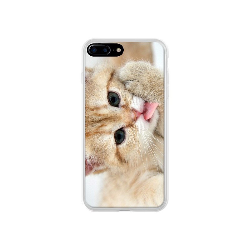 Coque iPhone 7 Plus et 8 Plus Chat Cat Tongue - Laetitia