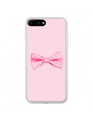Coque iPhone 7 Plus et 8 Plus Noeud Papillon Rose Girly Bow Tie - Laetitia