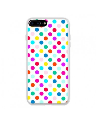 Coque iPhone 7 Plus et 8 Plus Pois Multicolores - Laetitia