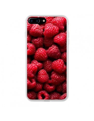 Coque iPhone 7 Plus et 8 Plus Framboises Raspberry Fruit - Laetitia