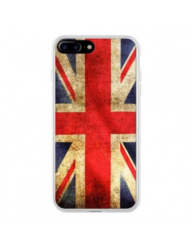 Coque iPhone 7 Plus et 8 Plus Drapeau Angleterre Anglais UK - Laetitia