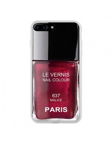 Coque iPhone 7 Plus et 8 Plus Vernis Paris Malice Violet - Laetitia