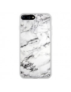 Coque iPhone 7 Plus et 8 Plus Marbre Marble Blanc White -...