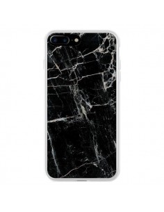 Coque iPhone 7 Plus et 8 Plus Marbre Marble Noir Black -...