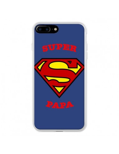 Coque iPhone 7 Plus et 8 Plus Super Papa Superman - Laetitia
