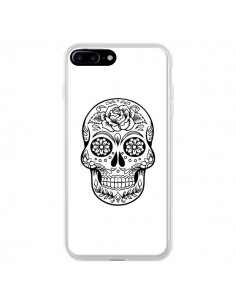 Coque iPhone 7 Plus et 8 Plus Tête de Mort Mexicaine Noir...