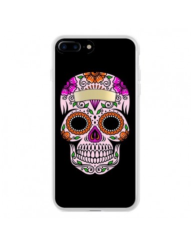 Coque iPhone 7 Plus et 8 Plus Tête de Mort Mexicaine Multicolore - Laetitia