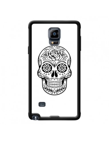 Coque Tête de Mort Mexicaine Noir pour Samsung Galaxy Note 4 - Laetitia