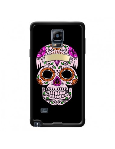 Coque Tête de Mort Mexicaine Multicolore pour Samsung Galaxy Note 4 - Laetitia