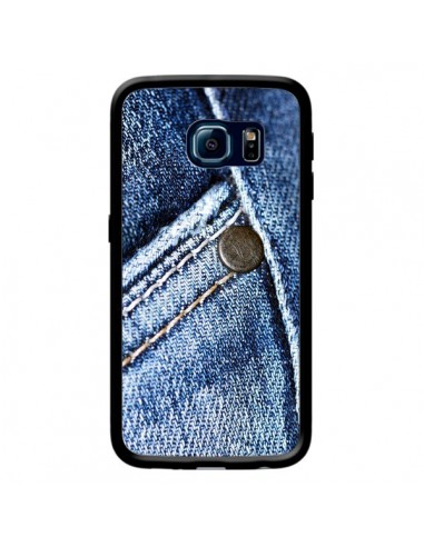 Coque Jean Vintage pour Samsung Galaxy S6 Edge - Laetitia