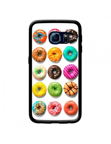 Coque Donuts Multicolore Chocolat Vanille pour Samsung Galaxy S6 Edge - Laetitia