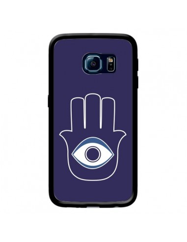 Coque Main de Fatma Oeil Bleu pour Samsung Galaxy S6 Edge - Laetitia