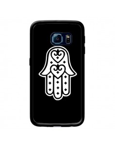 Coque Main de Fatma Oeil Noir pour Samsung Galaxy S6 Edge...