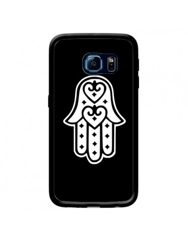 Coque Main de Fatma Oeil Noir pour Samsung Galaxy S6 Edge - Laetitia