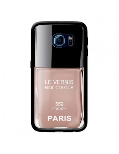 Coque Vernis Paris Frenzy Beige pour Samsung Galaxy S6 Edge - Laetitia