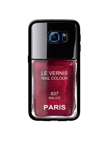 Coque Vernis Paris Malice Violet pour Samsung Galaxy S6 Edge - Laetitia