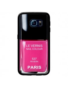 Coque Vernis Paris Riviera Rose pour Samsung Galaxy S6...