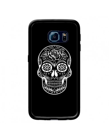 Coque Tête de Mort Mexicaine Blanche pour Samsung Galaxy S6 Edge - Laetitia