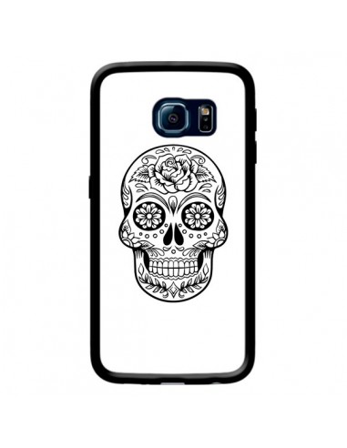 Coque Tête de Mort Mexicaine Noir pour Samsung Galaxy S6 Edge - Laetitia