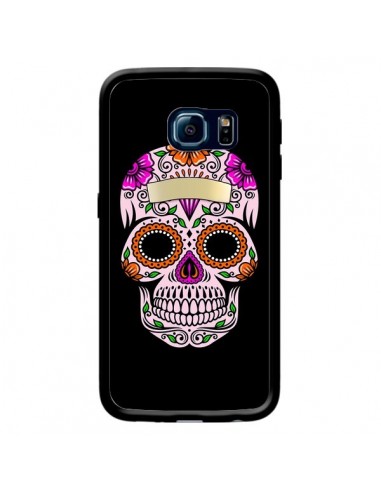 Coque Tête de Mort Mexicaine Multicolore pour Samsung Galaxy S6 Edge - Laetitia