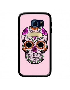 Coque Tête de Mort Mexicaine Rose Multicolore pour...