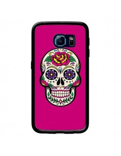Coque Tête de Mort Mexicaine Rose Fushia pour Samsung...