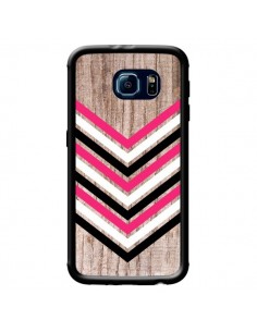 Coque Tribal Aztèque Bois Wood Flèche Rose Blanc Noir...