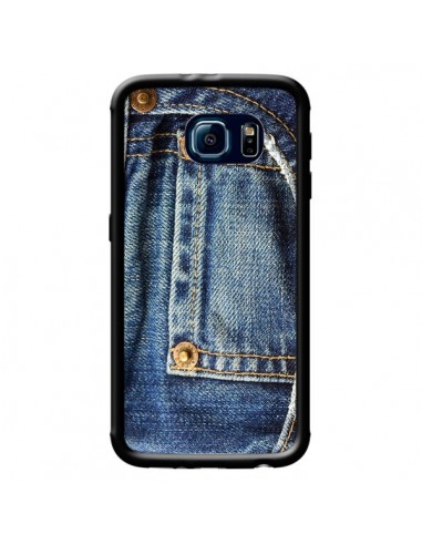 Coque Jean Bleu Vintage pour Samsung Galaxy S6 - Laetitia