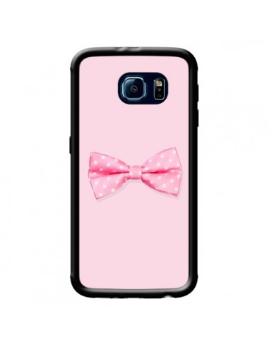 Coque Noeud Papillon Rose Girly Bow Tie pour Samsung Galaxy S6 - Laetitia