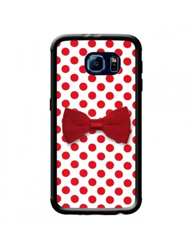 Coque Noeud Papillon Rouge Girly Bow Tie pour Samsung Galaxy S6 - Laetitia