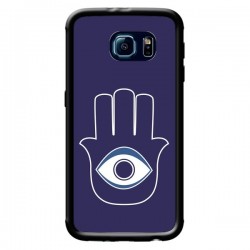 Coque Main de Fatma Oeil Bleu pour Samsung Galaxy S6 -...