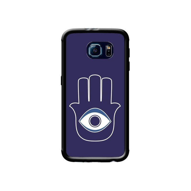 Coque Main de Fatma Oeil Bleu pour Samsung Galaxy S6 - Laetitia
