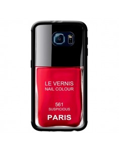 Coque Vernis Paris Suspicious Rouge pour Samsung Galaxy...