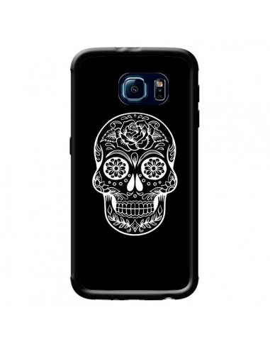 Coque Tête de Mort Mexicaine Blanche pour Samsung Galaxy S6 - Laetitia