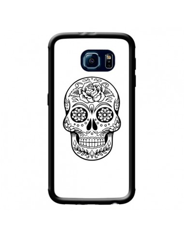 Coque Tête de Mort Mexicaine Noir pour Samsung Galaxy S6 - Laetitia