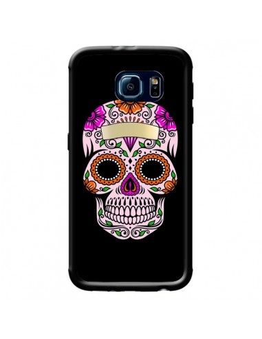 Coque Tête de Mort Mexicaine Multicolore pour Samsung Galaxy S6 - Laetitia