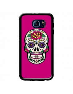 Coque Tête de Mort Mexicaine Rose Fushia pour Samsung...