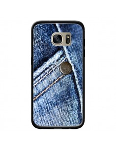 Coque Jean Vintage pour Samsung Galaxy S7 Edge - Laetitia