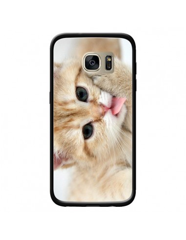 Coque Chat Cat Tongue pour Samsung Galaxy S7 Edge - Laetitia