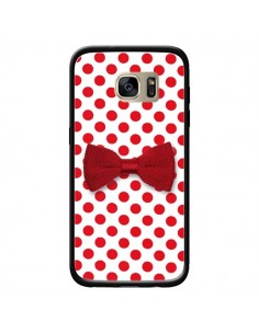 Coque Noeud Papillon Rouge Girly Bow Tie pour Samsung...