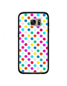 Coque Pois Multicolores pour Samsung Galaxy S7 Edge -...