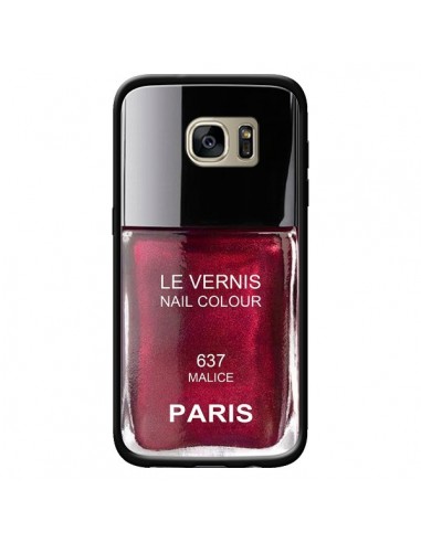 Coque Vernis Paris Malice Violet pour Samsung Galaxy S7 Edge - Laetitia
