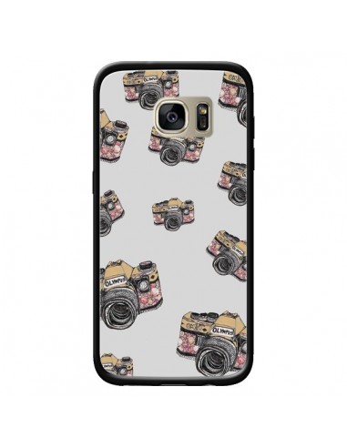 Coque Appareil Photo Vintage Rose pour Samsung Galaxy S7 Edge - Laetitia