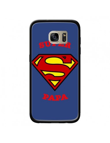 Coque Super Papa Superman pour Samsung Galaxy S7 Edge - Laetitia
