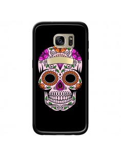 Coque Tête de Mort Mexicaine Multicolore pour Samsung...