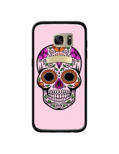 Coque Tête de Mort Mexicaine Rose Multicolore pour...