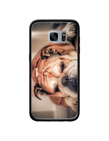 Coque Chien Bulldog Dog pour Samsung Galaxy S7...